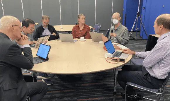 Group of people participating in the development of Amsterdam Declaration on Funding Research Software Sustainability (ADORE.software).